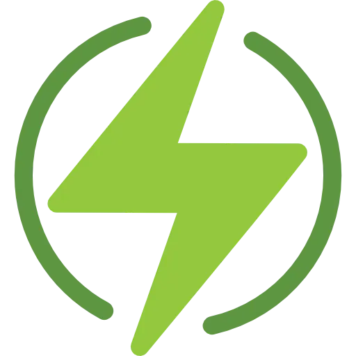 Icono de energía verde