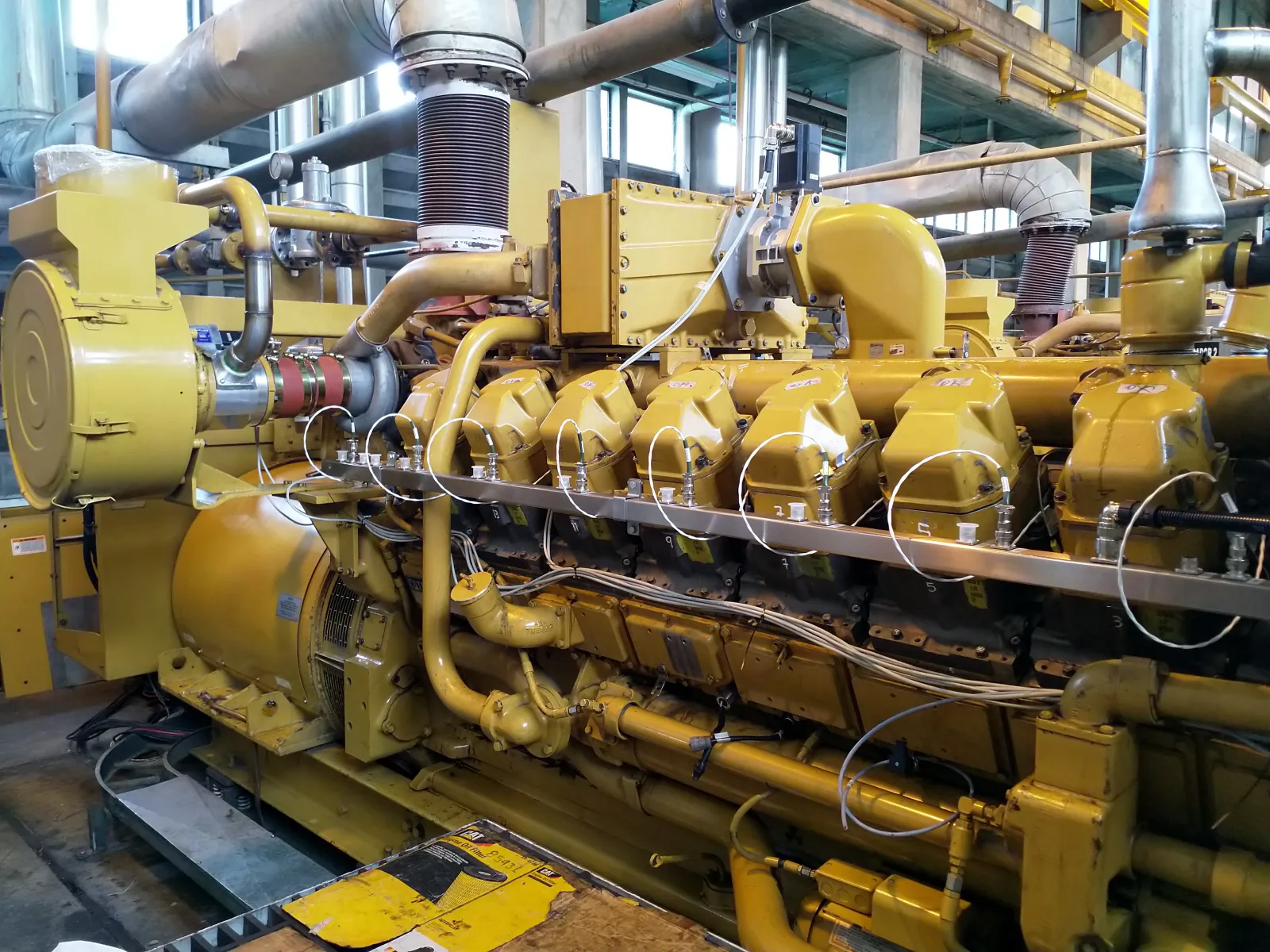 Motor CHP VIGA Engine instalado para generación con biogás